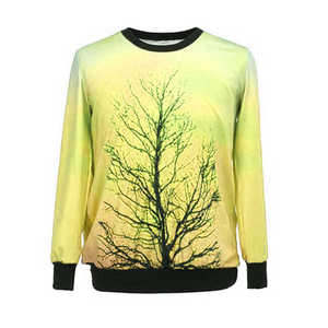 เสื้อสเวตเชิ้ตคอกลมแบบยูนิเซ็กซ์ สีชมพู-ม่วง ลายต้นไม้ ทรงปกติ สวมใส่สบาย ผลิตจากผ้าถักโพลีเอสเตอร์ เหมาะสำหรับใส่ในฤดูใบไม้ร่วง - Product Image 5