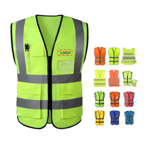 Chaleco Reflectante de Seguridad Vial de Alta Visibilidad con Logotipo Personalizado, Chaleco de Seguridad sin Mangas para Exteriores, Ropa de Seguridad para Construcción - Product Image 5