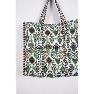 Bolso Tote de Algodón a Rayas Vintage de Lujo de Alta Gama para Mujer, con Asa Larga, Ideal para Viajes de Verano, Playa, Almacenamiento y Exhibición - Product Image 3