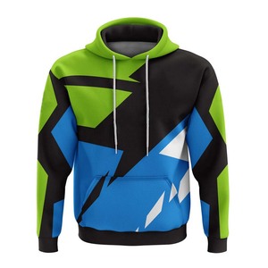 Sweat à capuche de sport en coton et polyester, prix de gros abordable, personnalisé, noir, court, oversize, en soie, style motard pour hommes - Product Image 1