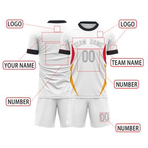 Uniforme de Fútbol Personalizado por Sublimación de Secado Rápido, Camisetas de Fútbol para Hombre, 100% Poliéster, Impermeables, Transpirables, Antibacterianas, Cortas - Product Image 6