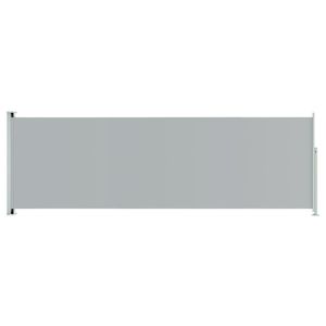 Toldo lateral retráctil gris para patio 78,7 "x 236,2"-para refugio al aire libre - Product Image 2