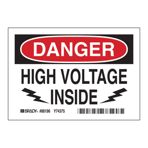 Danger High Voltage Self-Adhesive Labels for Electrical Equipment Durable Thermal <b>Sticker</b> Writable - Product Image 2