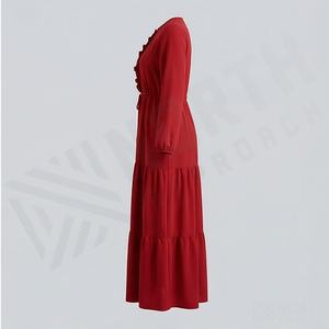 Abaya pour femmes, dernière collection, design premium, logo personnalisé, vente en gros, couleur, taille et style personnalisables, taille ajustée, robe modeste. - Product Image 3