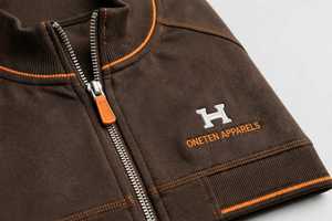 ONETEN APPARELS Ensemble de survêtement à capuche zippé marron pour homme 2 en 1, vêtements de sport décontractés unis - Product Image 6