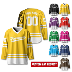 Nueva Llegada, Cómoda Camiseta de Hockey sobre Hielo Personalizada, Ropa Deportiva para Equipos, Camiseta de Hockey sobre Hielo Hecha en Pakistán - Product Image 4