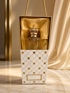 ชุดของขวัญน้ำหอมพรีเมียม UDIMISK Luxury Golden Crown ขวดแก้วพิมพ์ลาย UV ทำมืออย่างประณีต กล่องของขวัญบุผ้าซาติน - Product Image 1