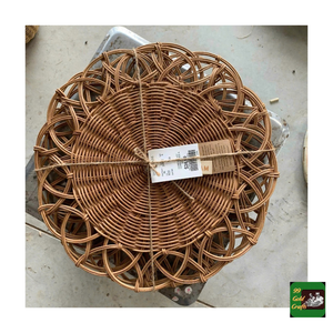 Set de table en rotin du Vietnam, fabriqué avec du bambou naturel, pour protéger les plats, les pâtisseries et les aliments. - Product Image 6