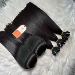 Venta caliente 2025 Bone Straight Super Double Drawn Extensiones de cabello humano vietnamita Paquetes de cabello crudo recto Precio al por mayor - Product Image 5