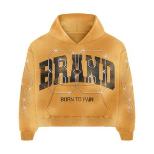 Custom Sun Faded Distressed Acid Wash Rhinestone Printed Sleeves Cropped Hoodie and Flared <b>Sweatpants</b> <b>Set</b> Men Sweat Suits - Product Image 2