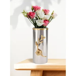 Luxury Wedding Decorative Stainless Steel Iron Handmade Eco-Friendly Coastal Design Flower <b>Vase</b> for Premium Celebration Styling - Product Image 2
