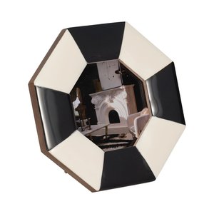 Handcrafted Hexagon shape <b>white</b> Bone and Resin Inlay Picture <b>Frame</b> Premium Home Decor Photo <b>Frame</b> for Luxury Interior Projects - Product Image 4
