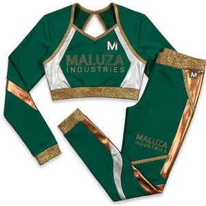 Uniformes de Animadoras para Equipos Escolares Juveniles, Vestido sin Mangas con Cuello en V Sublimado, Ropa de Entrenamiento y Actuación para Niñas - Product Image 3