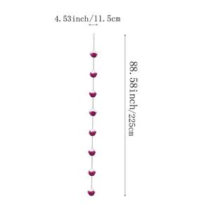 Chaînes de pluie florales roses faites à la main, idéales pour remplacer les tuyaux d'évacuation et diriger l'eau en douceur vers le sol ou dans un seau. - Product Image 5