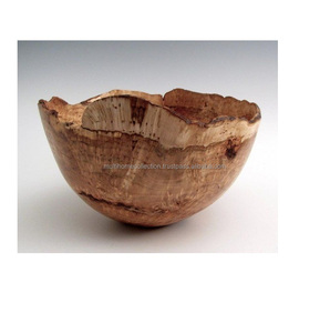 Top vente bois créatif en forme de décor intérieur bols de service fruits décor bol en bois pour hôtel petit déjeuner Design bols à savon - Product Image 2