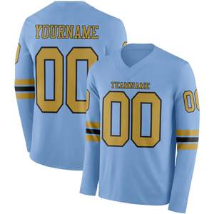 Maillot de football respirant à manches longues OEM avec logo frontal personnalisable et nom d'équipe – Tenue d'entraînement professionnelle pour hommes - Product Image 5