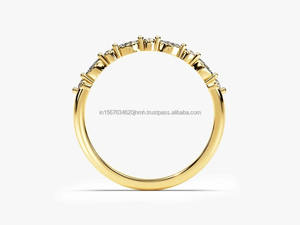 Marquise Lab Grown Ring Luxury Vintage 14k Gold Setting IGI/GIA Certification Pear Cut Engagement/Wedding Jewelry for Parties - Product Image 4