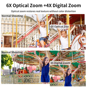Appareil photo numérique reflex numérique à zoom optique 6x 2,7K, prix d'usine, écran IPS 3,0'', anti-vibration, appareil photo rétro vintage pour la photographie - Product Image 5