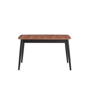 Tavolo da Pranzo Naturale e Nero con Prolunga a Farfalla, Arredamento Ecologico ed Elegante - Product Image 4