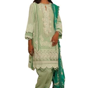 Women's <b>Stitched</b> Pakistani Indian Salwar Kameez with Dupatta Women Ready to Wear Kameez Shalwar Summer Collection 2023 - Product Image 1