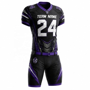 Uniforme de equipo para hombre de nueva temporada, conjunto deportivo con cuello en V de malla, ropa de fútbol americano, camiseta de fútbol americano, jerseys de fútbol americano - Product Image 1