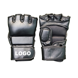 Guantes de Boxeo Gruesos, Guantes de MMA, Guantes de Medio Dedo para Saco de Boxeo, Guantes Tailandeses, Equipo Profesional de Entrenamiento de Boxeo, Guantes de MMA OEM - Product Image 1