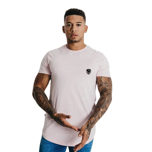 Camiseta Blanca de Manga Corta para Hombre, Cuello Redondo, Corte Ajustado, Algodón Jersey, Estilo Casual con Logotipo Estampado en la Parte Delantera - Product Image 1
