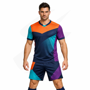 Uniformes de Fútbol Personalizados al Por Mayor, Conjuntos de Camisetas de Fútbol de Malla 100% Poliéster para Hombres, Mujeres y Niños, MOQ Bajo, Ropa Deportiva de Fábrica - Product Image 5