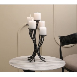 Fancy Brass Tea <b>Light</b> Holder With Arched Design For Home Decoration - Product Image 3