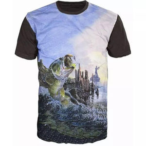 Service OEM, T-shirt de pêche pour homme, coupe ajustée, 100% polyester, imprimé sur mesure, élégant, manches longues, respirant, protection UPF 50, haute qualité - Product Image 1