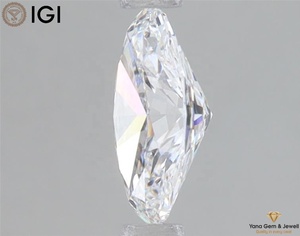 IGI Certified 1.00 CARAT Oval Cut Lab Grown CVD Diamond D Color VS1 Clarity for <b>Enchanted</b> Bloom Brooch - Product Image 6