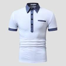 Polo, vêtements Micah Corporation, T-shirt à bordures contrastées, polo piqué en gros, vêtements de golf coupe ajustée. - Product Image 2
