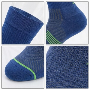 North Approach Crew <b>Socks</b> Blue Breathable <b>Running</b> <b>Socks</b> for Adults Summer Season - Product Image 4