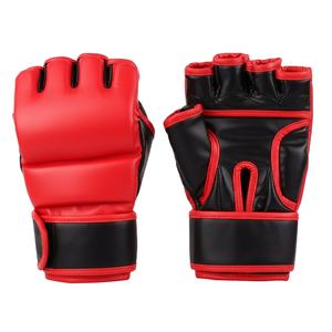 ถุงมือ MMA สำหรับนักมวยอาชีพ แบบเปิดนิ้ว ดีไซน์เสริมแผ่นรอง - Product Image 4