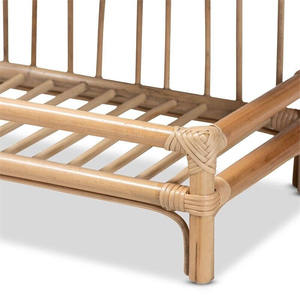 Estantería de Ratán Minimalista Moderna, Hecha a Mano con Material Natural, Estante de Almacenamiento con Arco Curvo Único, Mueble para Sala de Estar - Product Image 2