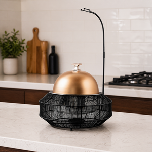 Juego de vajilla de alambre de malla de hierro de la mejor calidad, cacerolas para servir comida, calentador de acero inoxidable, cazuela, juegos de utensilios de cocina, UAE - Product Image 1