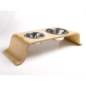 Gamelle en bois massif pour animaux de compagnie – Produit promotionnel pour l'alimentation des animaux - Product Image 3