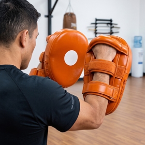Cibles de boxe en cuir de vachette orange, durables, pour toutes les saisons, équipement d'entraînement - Product Image 5