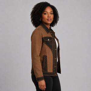 Top Quality <b>Women</b> Denim <b>Jacket</b> Custom Logo Breathable Washed Cotton Button Up Casual Streetwear Fashion Jean <b>Jacket</b> <b>for</b> <b>Women</b> - Product Image 4