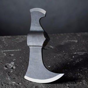 Hacha Vikinga Medieval de Doble Punta, Forjada a Mano en Acero al Carbono, con Pico Trasero Grande, Estilo Dark Hammer Art Corte de Madera para Acampar al Aire Libre - Product Image 4
