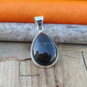 Colgante de Plata de Ley 925 sólida, colgante de piedras preciosas naturales, collar de joyería granate para mujer, colgante de piedras preciosas de declaración, regalo - Product Image 2