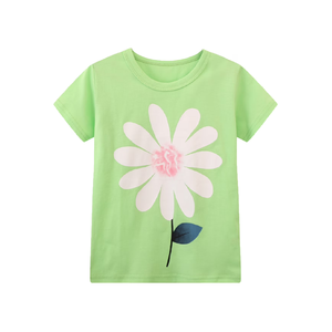 Camisetas estampadas para niñas a precio económico para la temporada de verano, diseño personalizado, camisetas estampadas para niñas de Bangladesh - Product Image 4