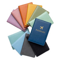 Portefeuille de voyage personnalisé en gros, porte-passeport pliable en cuir avec emplacements pour cartes SIM, pour hommes et femmes, idéal comme cadeau