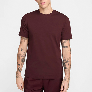 Camiseta Clásica de Cuello Redondo para Hombre, Algodón Pima con Diseño de Cuello Acanalado, Logotipo Impreso Personalizado para Ropa Casual al por Mayor - Product Image 1