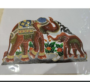 งานแกะสลักหนังวัวทำมือแบบไทย น้ำหนักเบา ทันสมัย เหมาะสำหรับตกแต่งบ้านและเป็นของขวัญ - Product Image 2