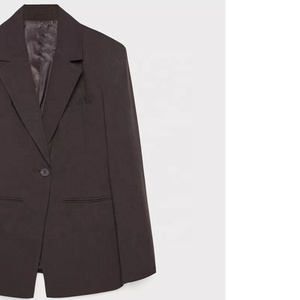 WIDE GREEK HOUSE Men's <b>Brown</b> <b>Corduroy</b> Blend Plus Size Suit <b>Jacket</b> V-neck Single Breasted American Italian Style Regular Fit - Product Image 5