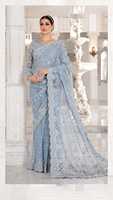 Collection de sari noirs brodés à la main, style pakistanais, pour filles, pour mariage et occasions spéciales