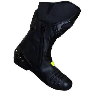Calzado para Motociclismo, Botas de Carreras Antideslizantes y Protectoras, Botas de Seguridad Transpirables de Caña Alta para Motociclistas, Zapatos Deportivos para Exteriores para Hombre - Product Image 3