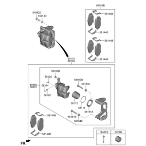 จานเบรก EV6 รุ่นใหม่ 58101CVA20 - Product Image 2