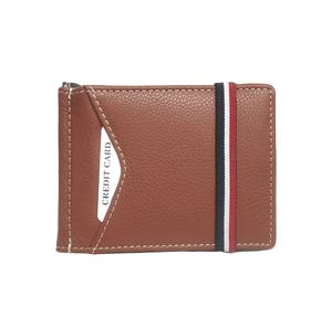 Cartera de Cuero Vacuno de Lujo con Clip para Billetes, Tarjetero Corto, Precio de Fábrica al por Mayor, Personalizable, Promocional, con Protección RFID, Delgada - Product Image 1